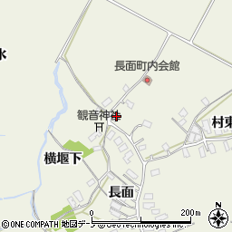 秋田県大館市釈迦内長面50周辺の地図