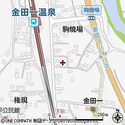 岩手県二戸市金田一駒焼場15-17周辺の地図