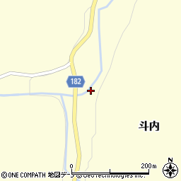青森県三戸町（三戸郡）斗内（兎平）周辺の地図
