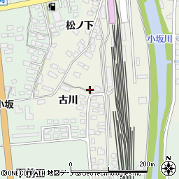 秋田県鹿角郡小坂町小坂鉱山古川周辺の地図