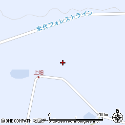 秋田県山本郡藤里町粕毛西熊の岱周辺の地図