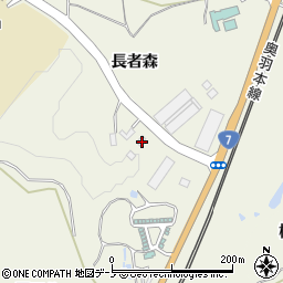 秋田県大館市釈迦内長者森39周辺の地図