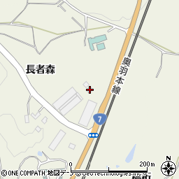 秋田県大館市釈迦内長者森16周辺の地図