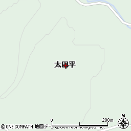 青森県三戸郡田子町相米太田平周辺の地図