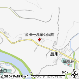 金田一温泉公民館周辺の地図
