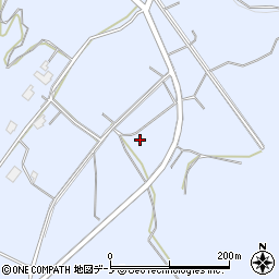 秋田県鹿角郡小坂町上向周辺の地図