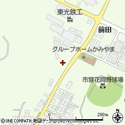 秋田県大館市花岡町前田121周辺の地図