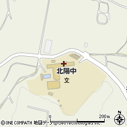 大館市立北陽中学校事務室周辺の地図