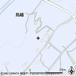 秋田県鹿角郡小坂町上向鳥越周辺の地図