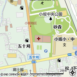 小坂町役場　教育委員会事務局総務班周辺の地図