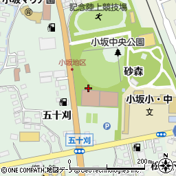 秋田県鹿角郡小坂町小坂砂森7-2周辺の地図