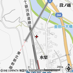 岩手県二戸市金田一駒焼場53-2周辺の地図