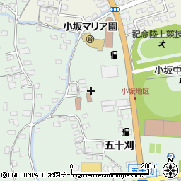 秋田県鹿角郡小坂町小坂上前田周辺の地図