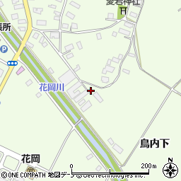 秋田県大館市花岡町前田28周辺の地図