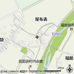 秋田県大館市釈迦内（屋布表）周辺の地図