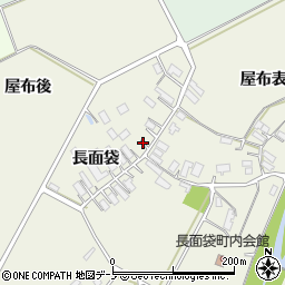 秋田県大館市釈迦内長面袋周辺の地図