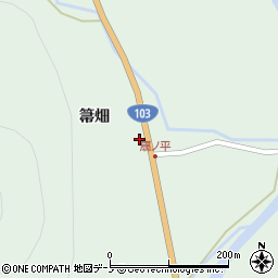 秋田県鹿角市十和田大湯箒畑23周辺の地図