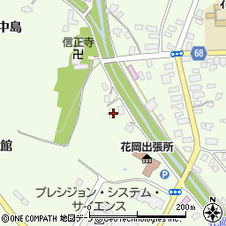 秋田県大館市花岡町前田85周辺の地図