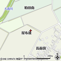 秋田県大館市釈迦内屋布後周辺の地図