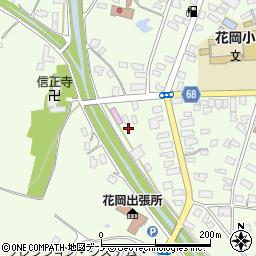 秋田県大館市花岡町前田88周辺の地図