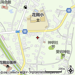 秋田県大館市花岡町根井下12周辺の地図
