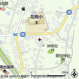 秋田県大館市花岡町根井下12-2周辺の地図
