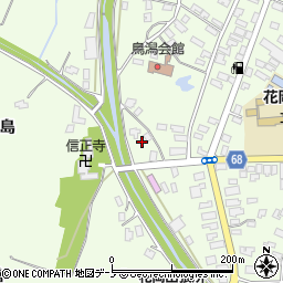 秋田県大館市花岡町前田64周辺の地図