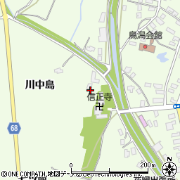 秋田県大館市花岡町七ツ館周辺の地図