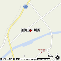 青森県田子町（三戸郡）田子（釜渕上ミ川原）周辺の地図