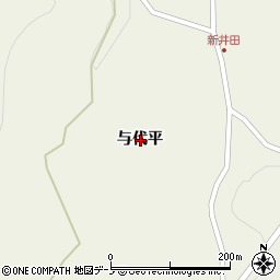 青森県三戸郡田子町田子与代平周辺の地図