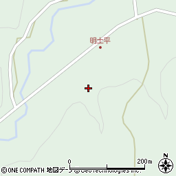 青森県三戸郡田子町相米明土平周辺の地図