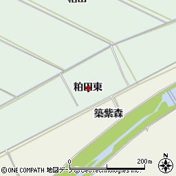 秋田県大館市粕田粕田東周辺の地図