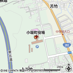 小坂町役場　建設課建設班周辺の地図