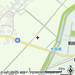 秋田県大館市花岡町大森下周辺の地図