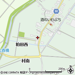 秋田県大館市粕田村西7周辺の地図