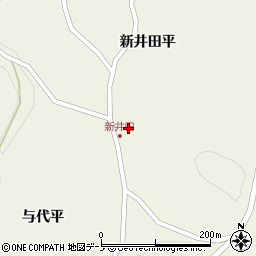 青森県三戸郡田子町田子新井田平64周辺の地図