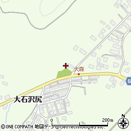 秋田県大館市花岡町大森野47周辺の地図