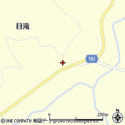 青森県三戸郡三戸町斗内目滝周辺の地図