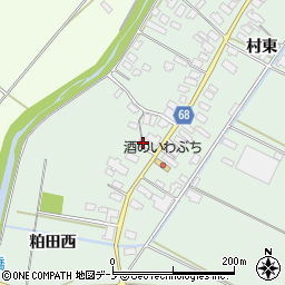 秋田県大館市粕田村西53周辺の地図