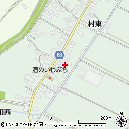 秋田県大館市粕田村南46-1周辺の地図