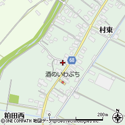 秋田県大館市粕田村西55周辺の地図