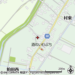 秋田県大館市粕田村西周辺の地図