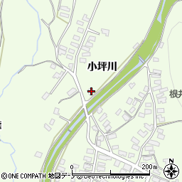 秋田県大館市花岡町小坪川1周辺の地図