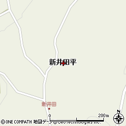 青森県三戸郡田子町田子新井田平周辺の地図
