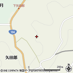 青森県三戸郡田子町田子矢田郎平周辺の地図