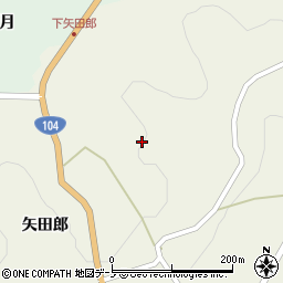 青森県田子町（三戸郡）田子（矢田郎平）周辺の地図