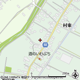 秋田県大館市粕田村西64周辺の地図