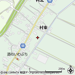 秋田県大館市粕田村南36-2周辺の地図