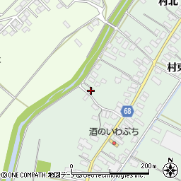 秋田県大館市粕田村西65周辺の地図