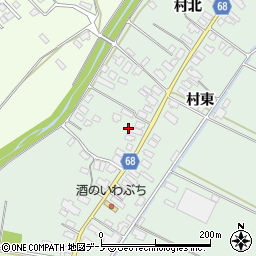 秋田県大館市粕田村西69周辺の地図
